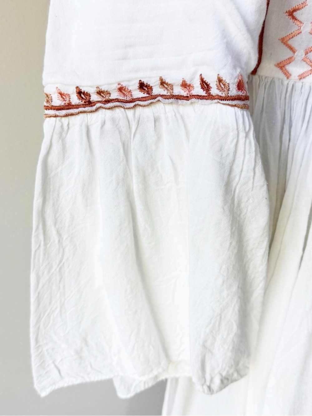 Melissa Odabash Natalia Boho White Embroidered Mini Dress - Picture 9 of 17